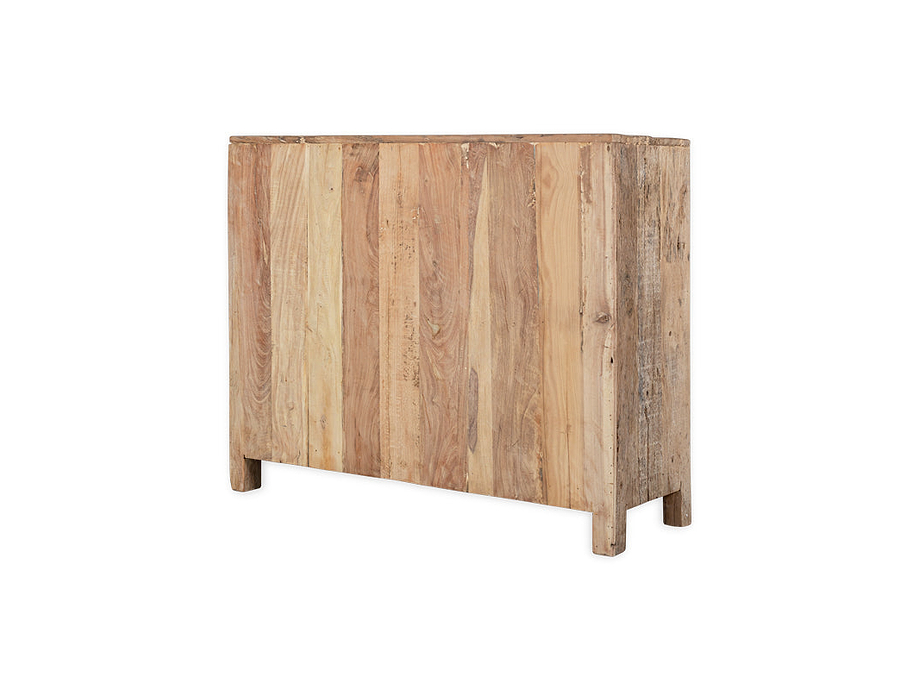 Ibo Reclaimed Wooden Slatted Sideboard - Natural