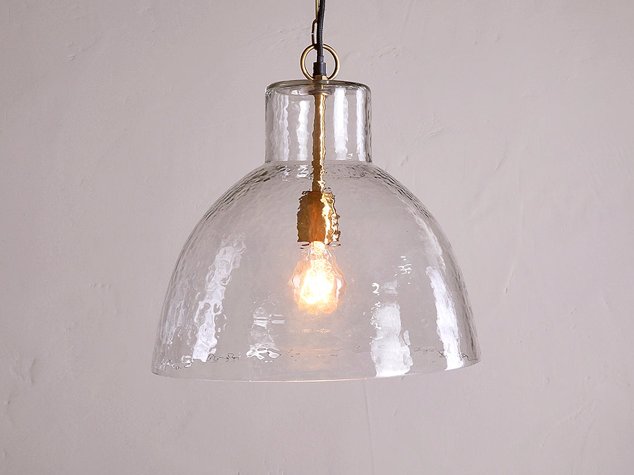 Inayah Recycled Glass Pendant - Clear