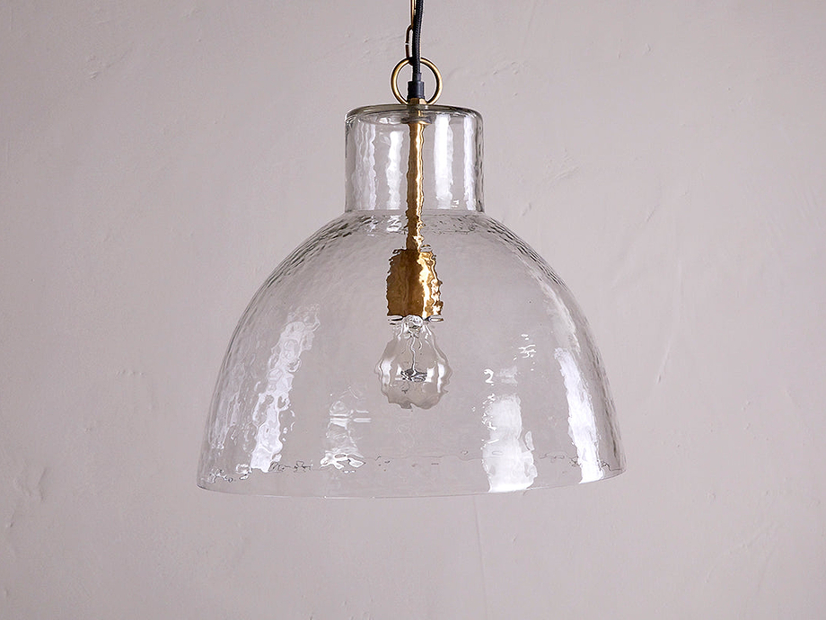 Inayah Recycled Glass Pendant - Clear