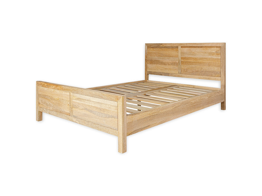 Indali Mango Wood Bed - Natural