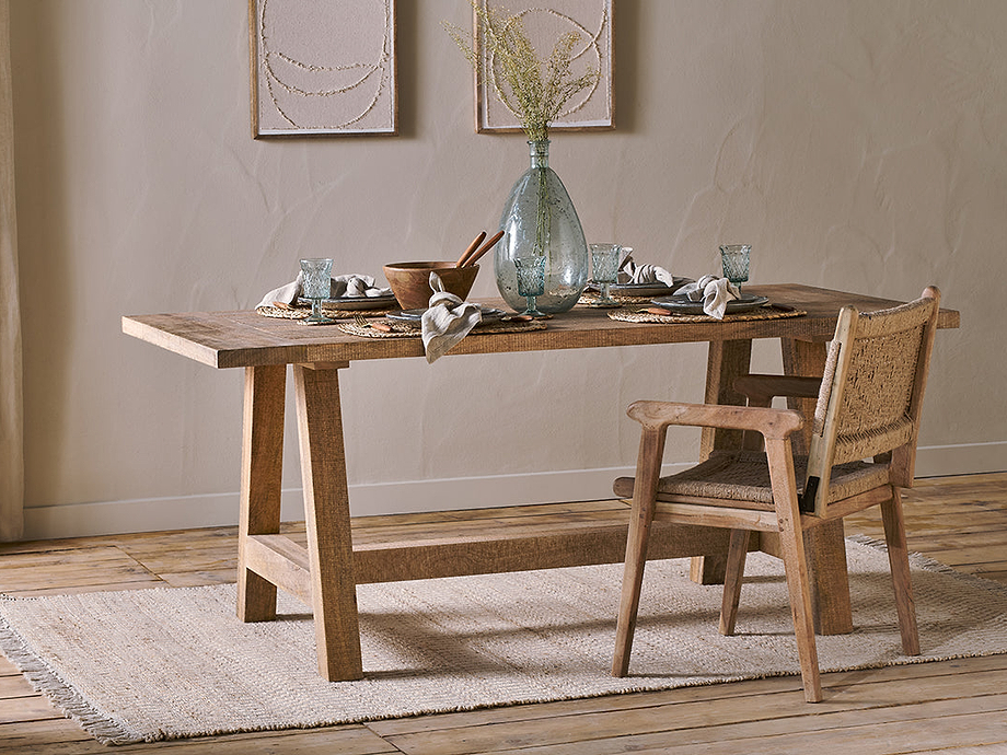 Indali Mango Wood Dining Table - Natural