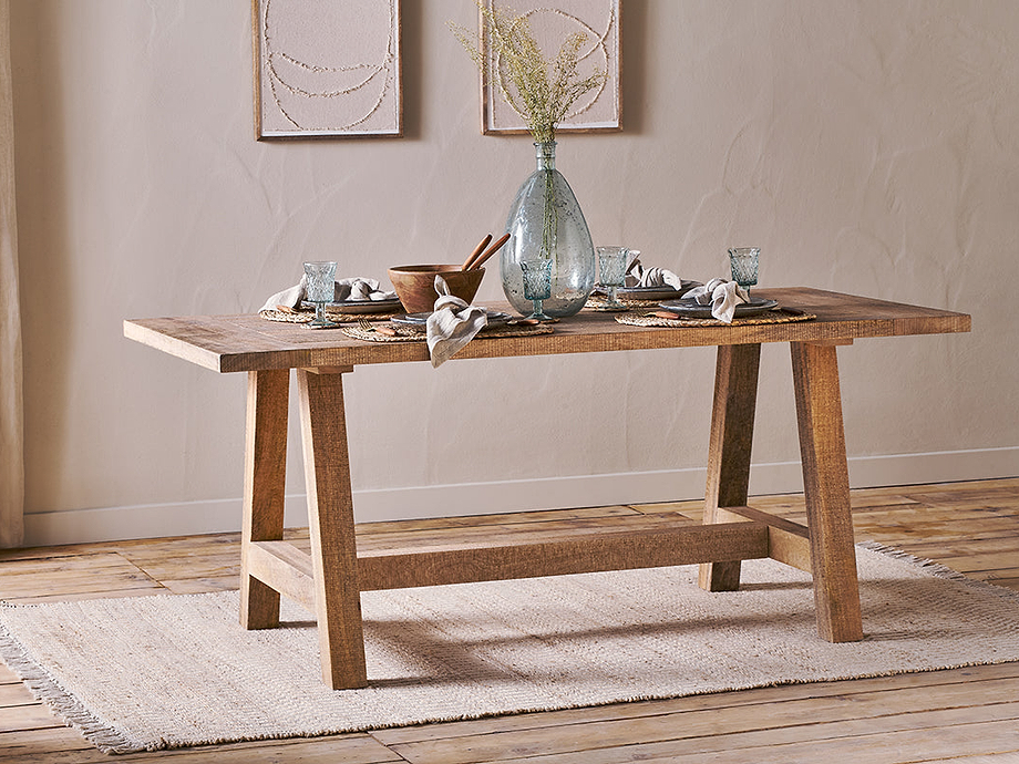 Indali Mango Wood Dining Table - Natural