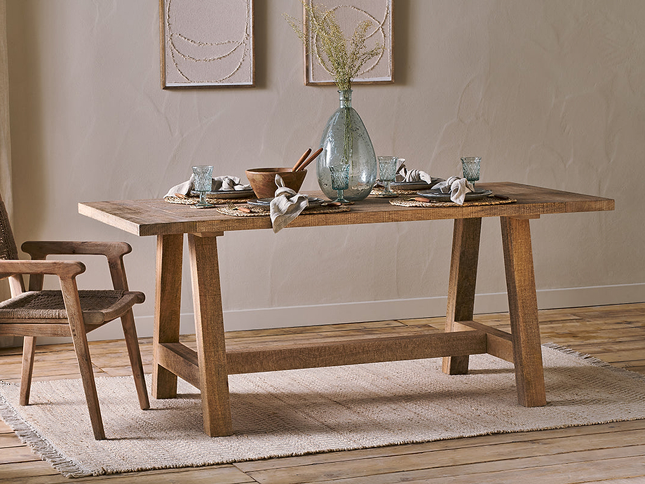 Indali Mango Wood Dining Table - Natural