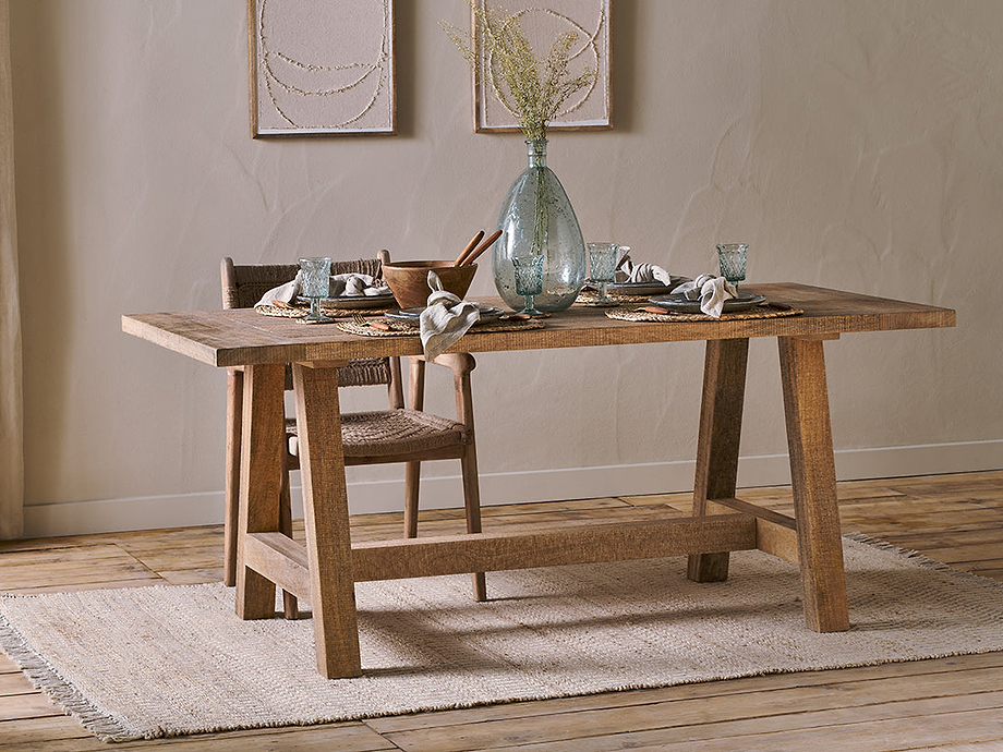 Indali Mango Wood Dining Table - Natural