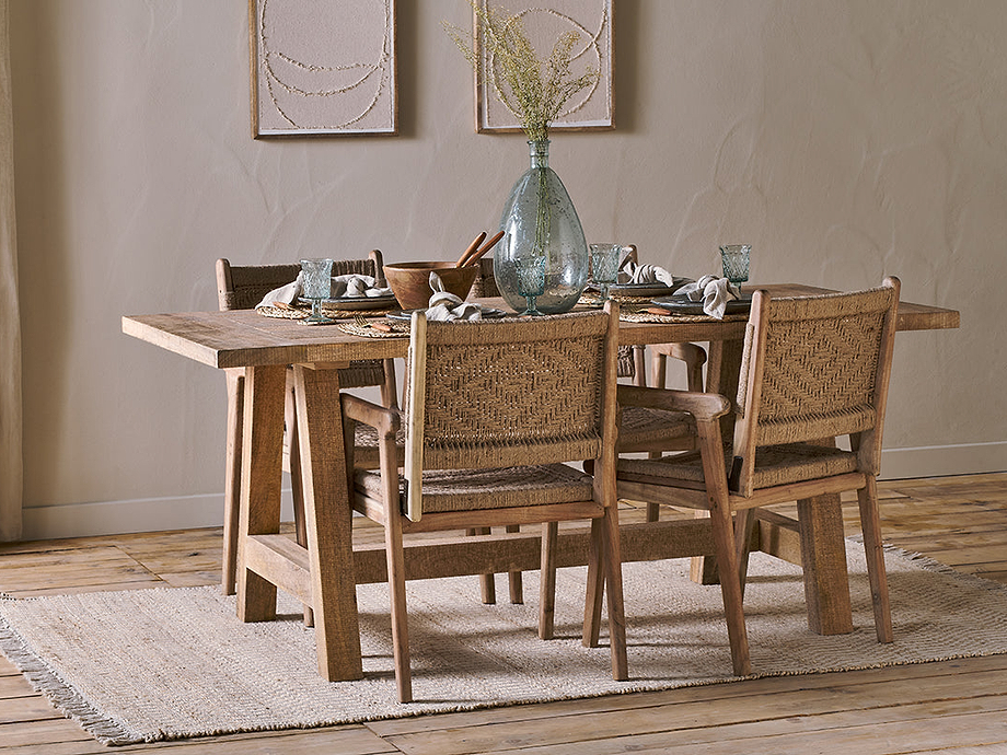 Indali Mango Wood Dining Table - Natural