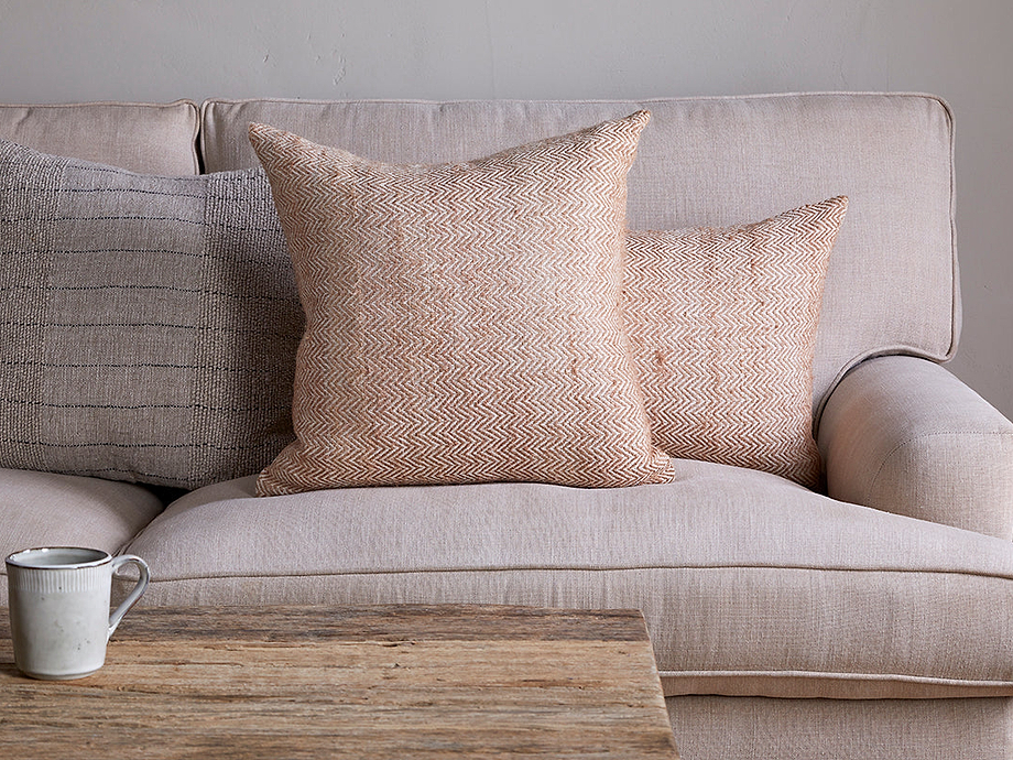 Indie Recycled Cushion Cover - Rust