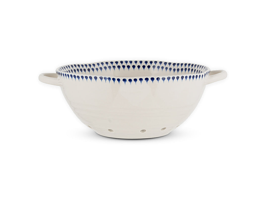 Indigo Drop Colander - Indigo