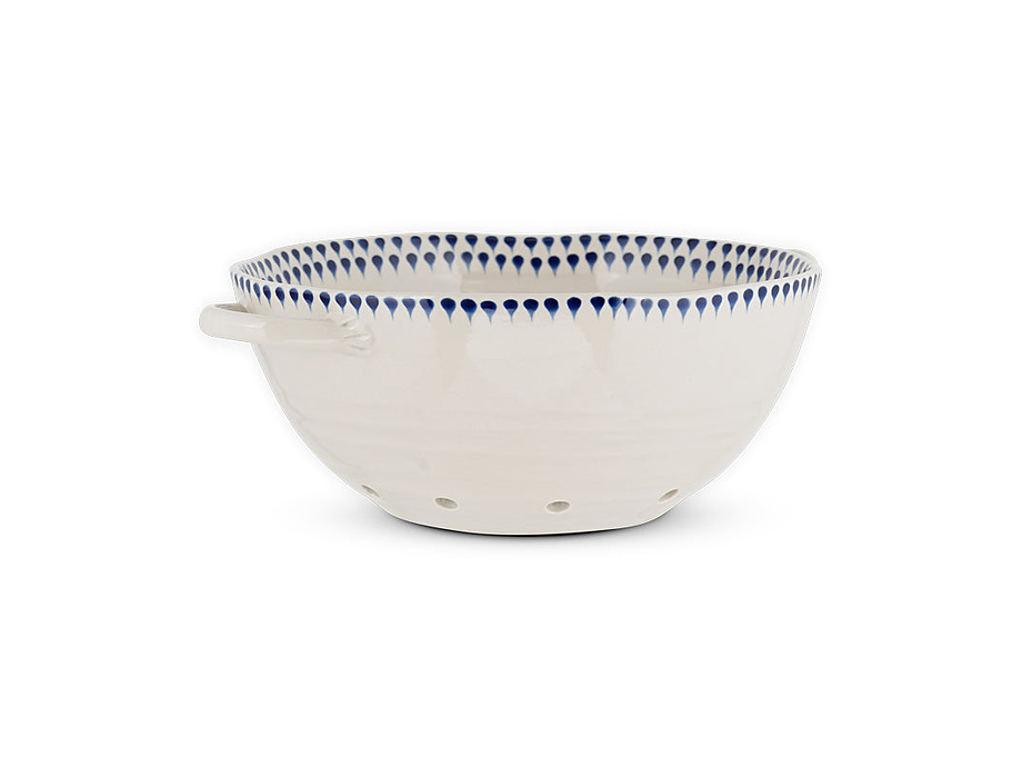 Indigo Drop Colander - Indigo
