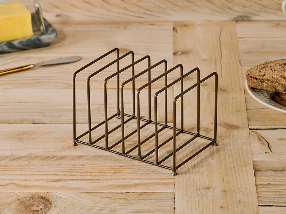 Inkollu Toast Rack - Aged Brass