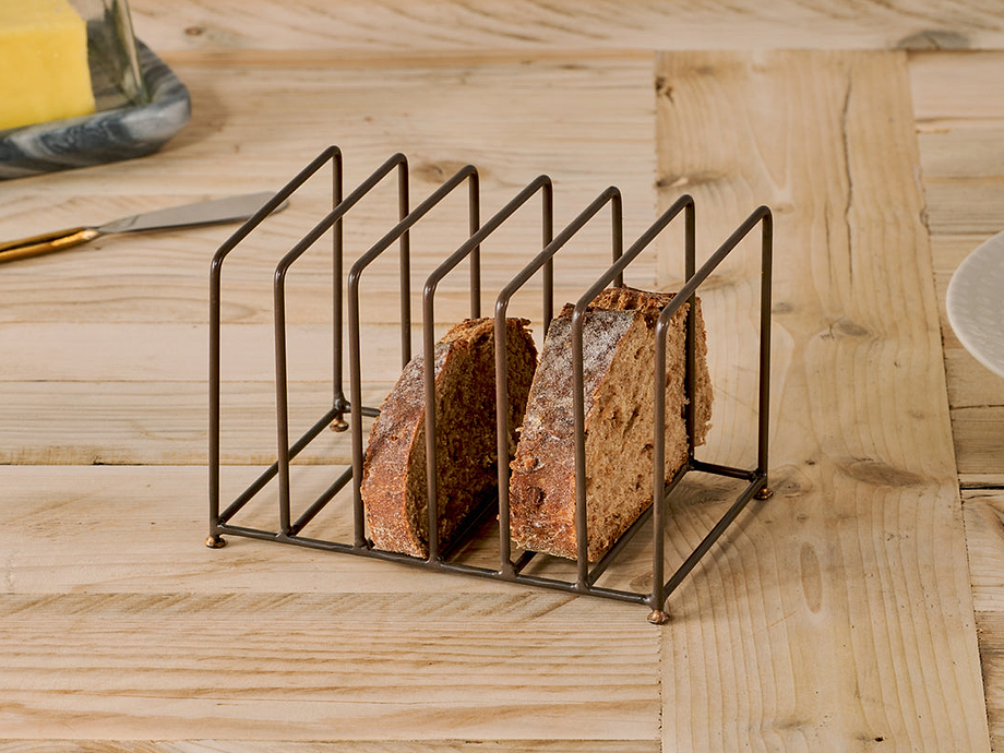 Inkollu Toast Rack - Aged Brass