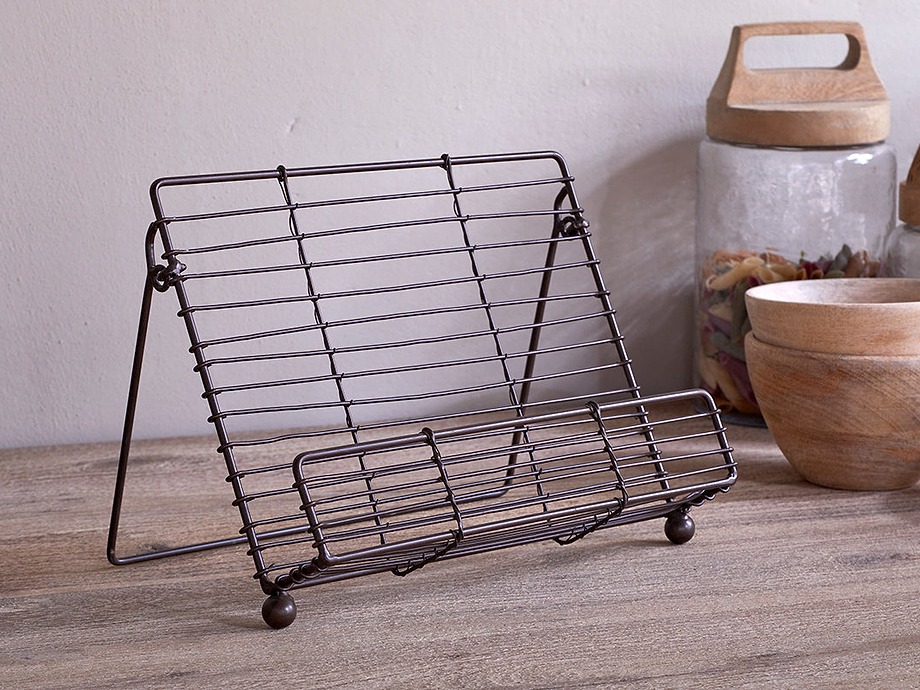 Inkollu Wire Bookstand - Aged Brass