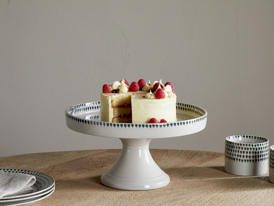 Juniper Drop Ceramic Stand - Cream & Juniper