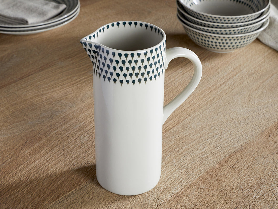 Juniper Drop Jug - Cream & Juniper - Large