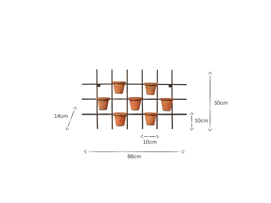 Jara Terracotta Wall Hung Planter