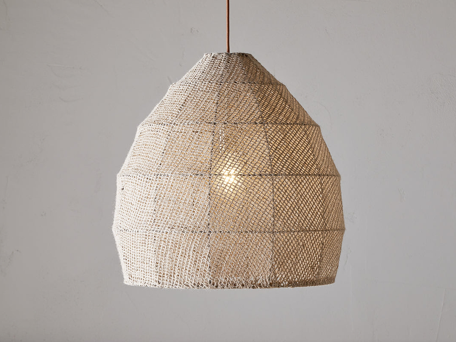 Jahari Woven Jute Pendant - Natural