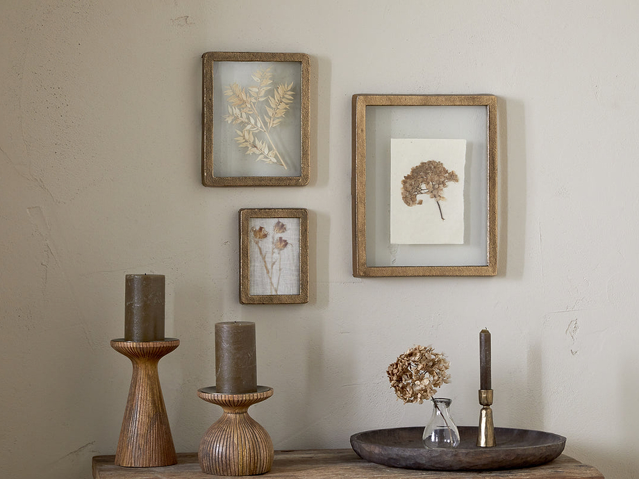 Jahala Wall Hung Photo Frame - Antique Brass