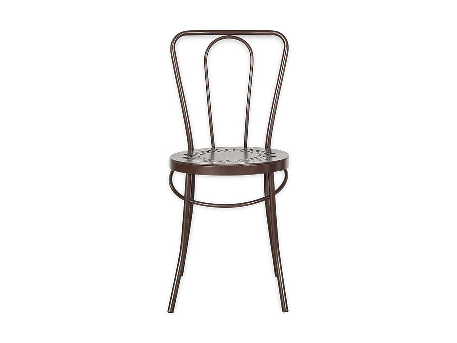Jeavika Iron Outdoor Bistro Chair  - Black