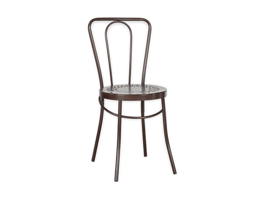 Jeavika Iron Outdoor Bistro Chair  - Black