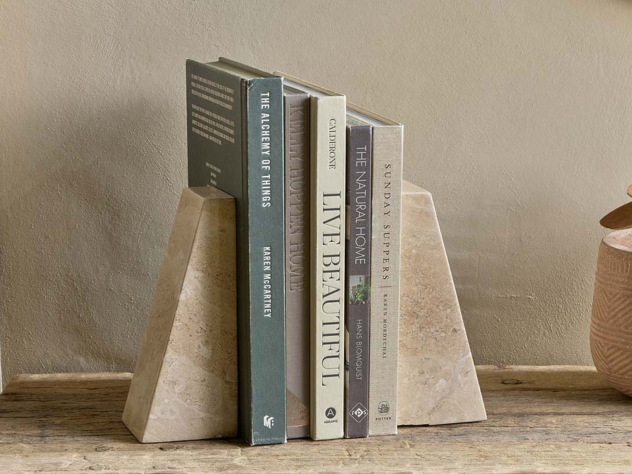 Juda Marble Bookends - Grey