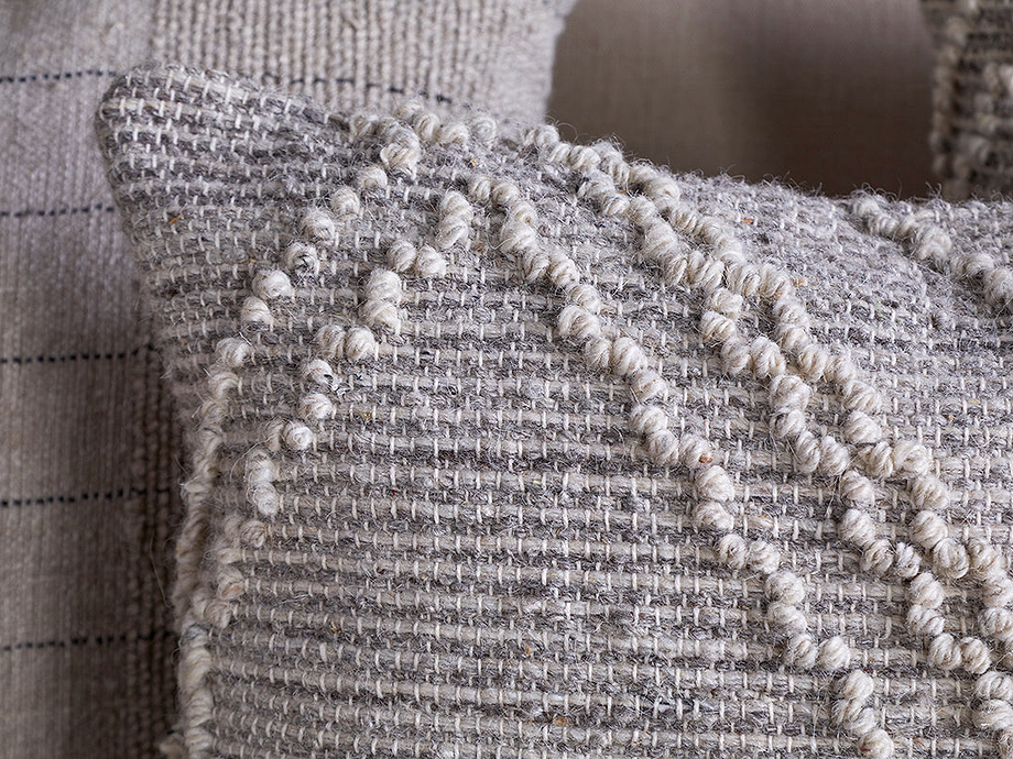 Juliyet Cotton & Wool Cushion Cover - Natural