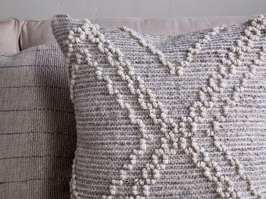 Juliyet Cotton & Wool Cushion Cover - Natural