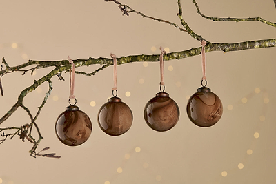 Kancha Baubles - Mocha (Set of 4)