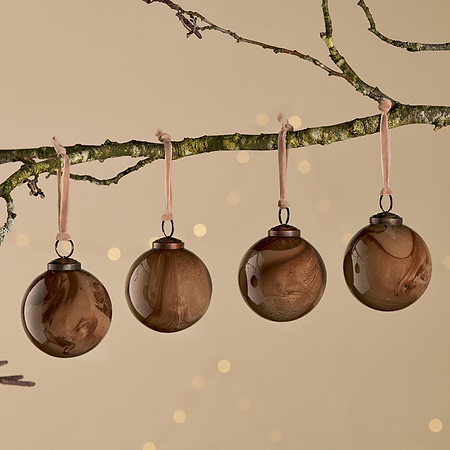 Kancha Baubles - Mocha (Set of 4)