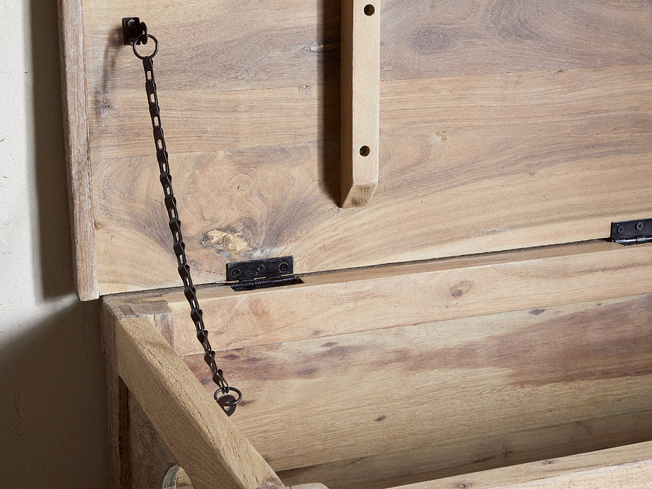 Karadi Reclaimed Wood Storage Bench - Natural