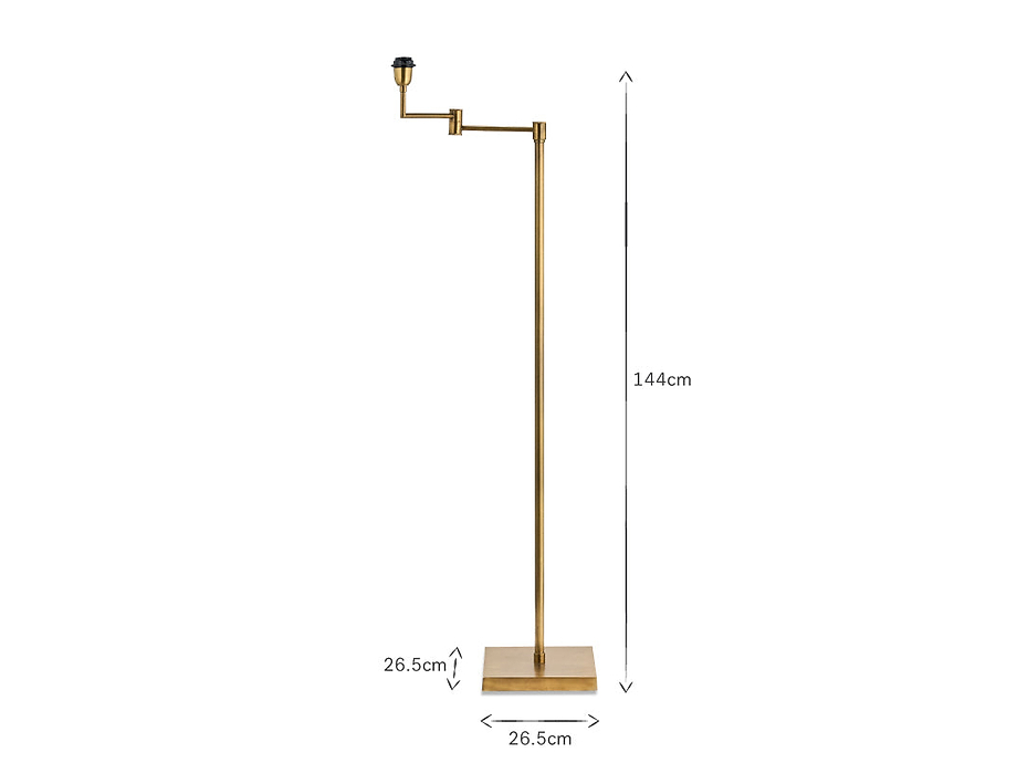 Kara Floor Lamp - Brass