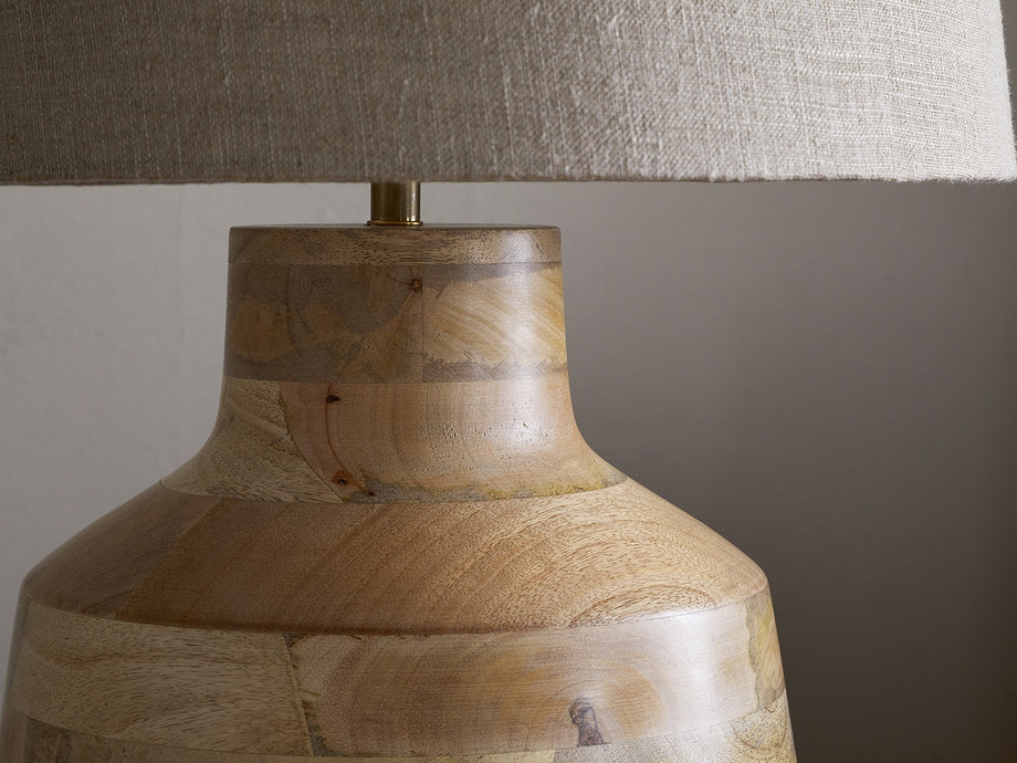 Kayo Statement Table Lamp Mango Wood - Natural
