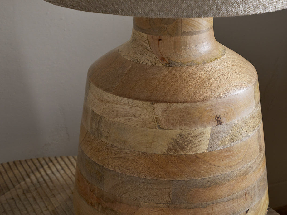 Kayo Statement Table Lamp Mango Wood - Natural