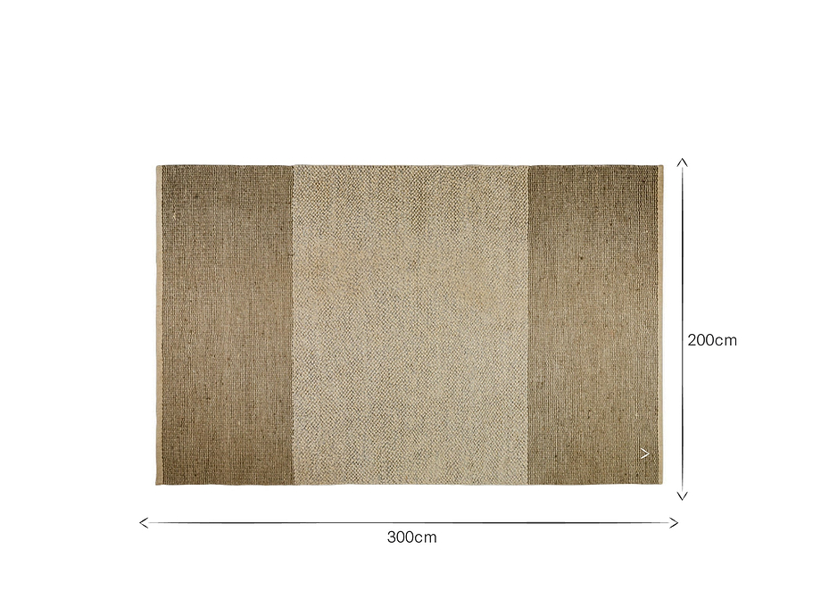 Kufri Jute Rug - Soft Blue & Brown