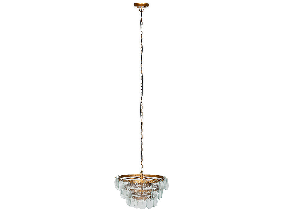 Kagitha Recycled Glass Chandelier - Clear