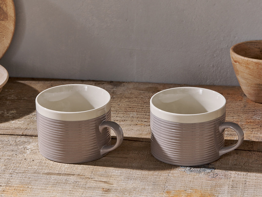 Kai Mugs - Grey (Set of 2)