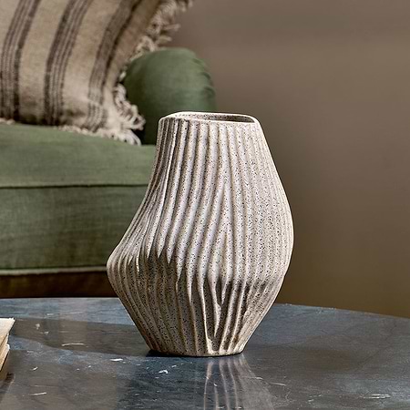 Kalai Ceramic Organic Shape Vase - Small-nkuku