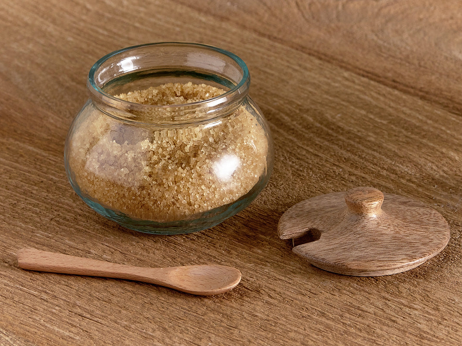 Kali Round Storage Jar - Natural & Clear