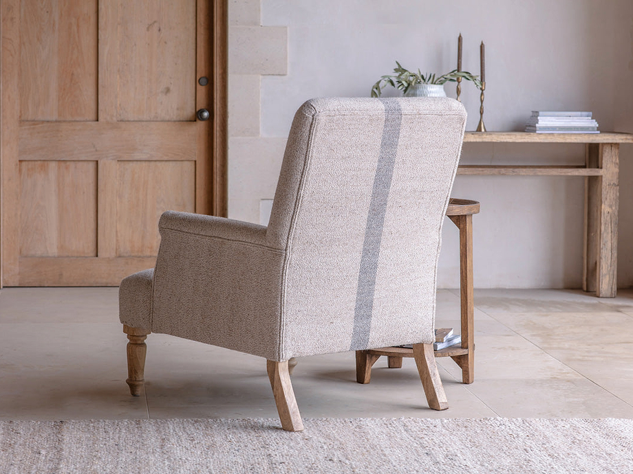 Kallu Wool & Cotton Occasional Chair - Natural