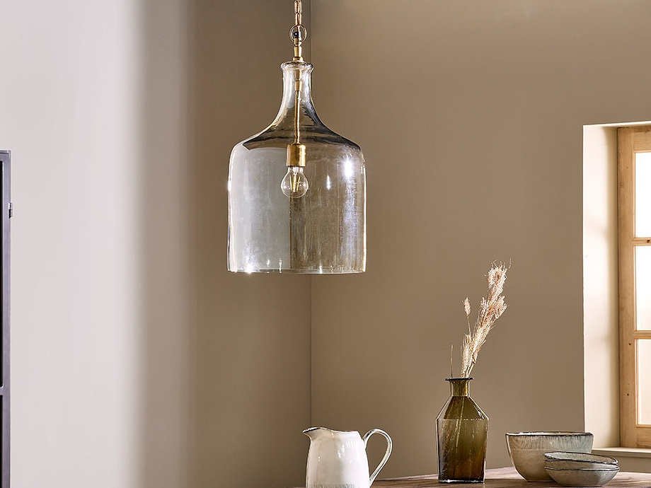 Kalsi Recycled Glass Pendant Light - Lustre - Large