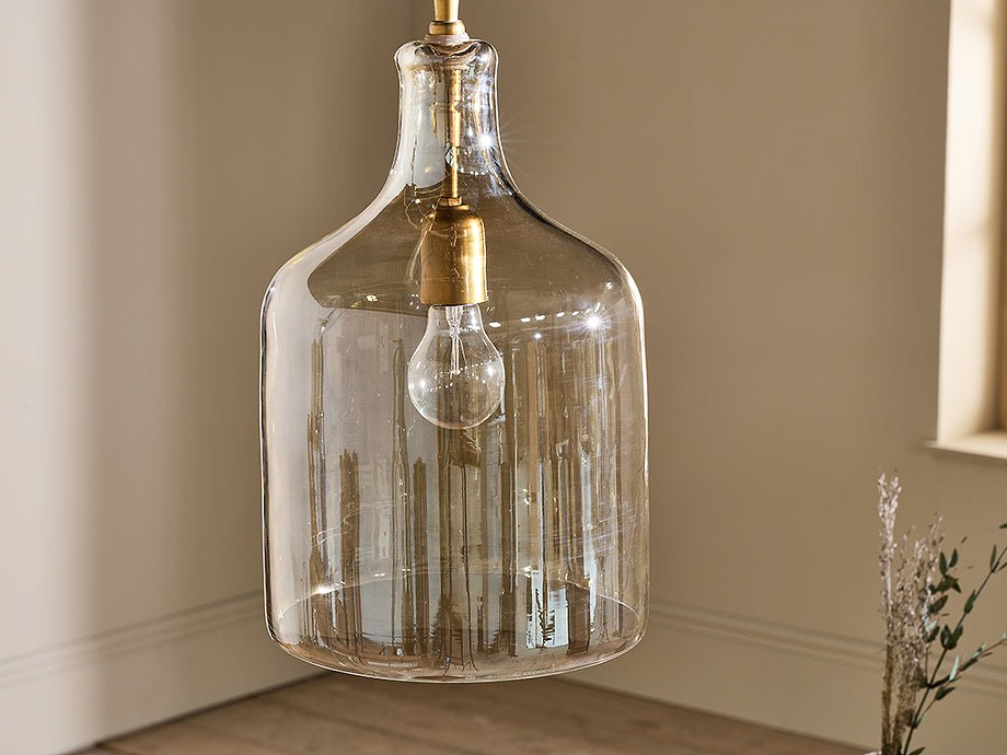 Kalsi Recycled Glass Pendant Light - Lustre - Large