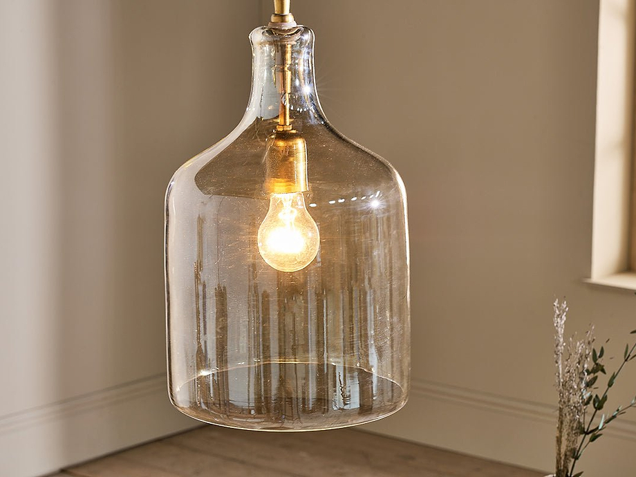 Kalsi Recycled Glass Pendant Light - Lustre - Large