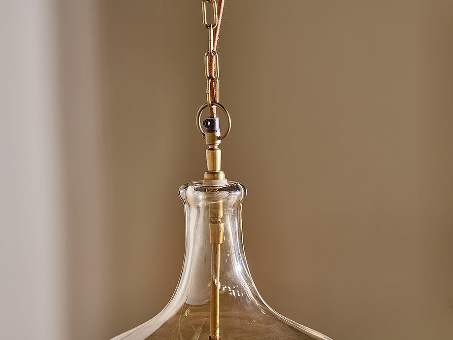 Kalsi Recycled Glass Pendant Light - Lustre - Large