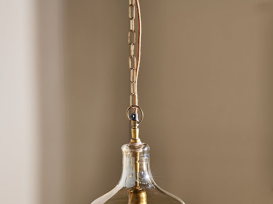 Kalsi Recycled Glass Pendant Light - Lustre - Large