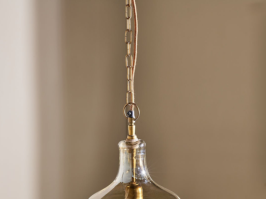 Kalsi Recycled Glass Pendant Light - Lustre - Small