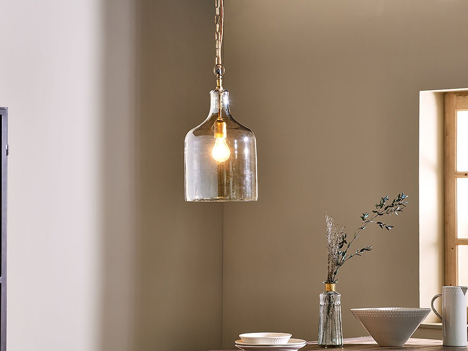 Kalsi Recycled Glass Pendant Light - Lustre - Small