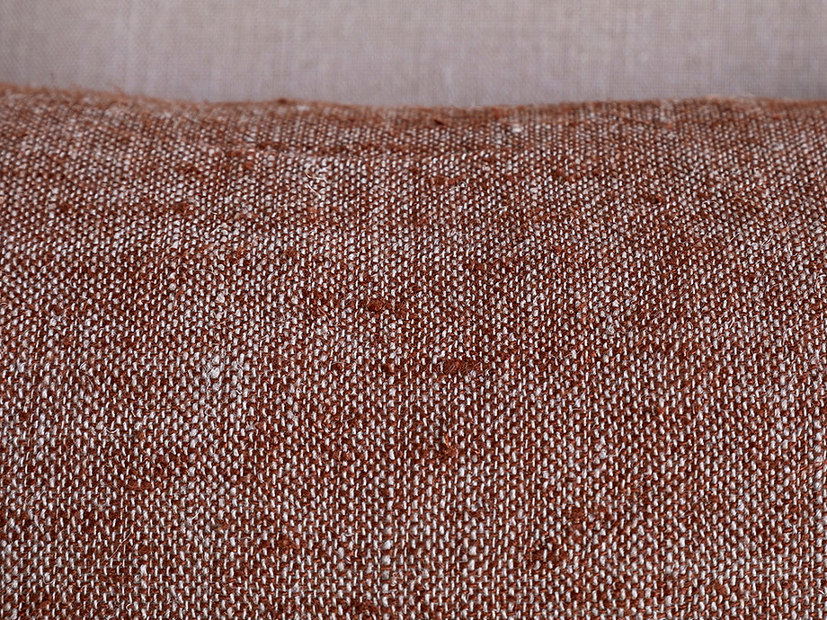 Kana Linen Cushion Cover - Rust