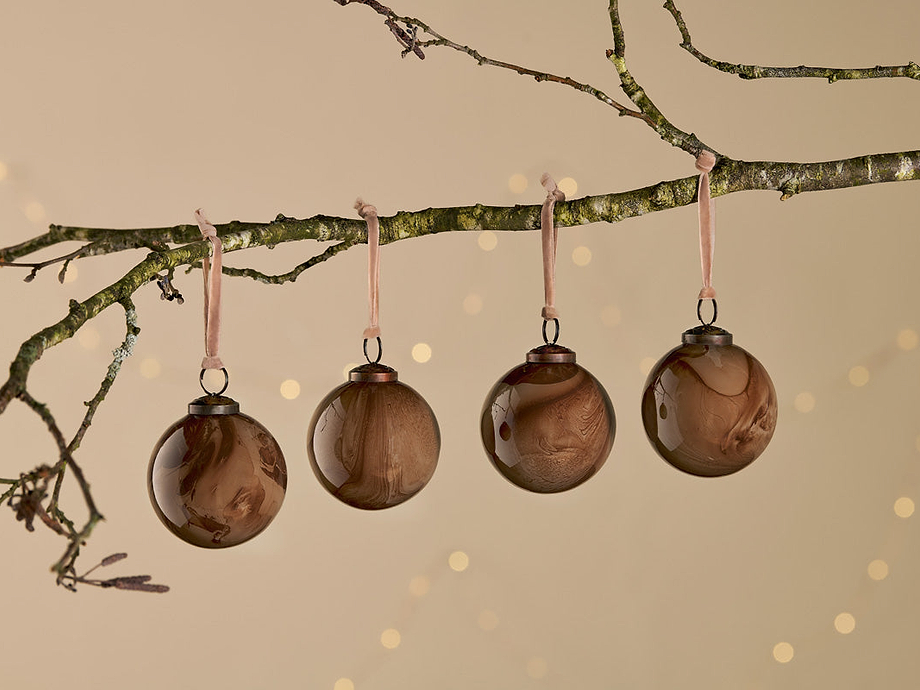 Kancha Baubles - Mocha (Set of 4)