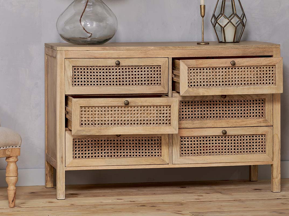 Kanz Mango Wood Chest Of Drawers - Natural