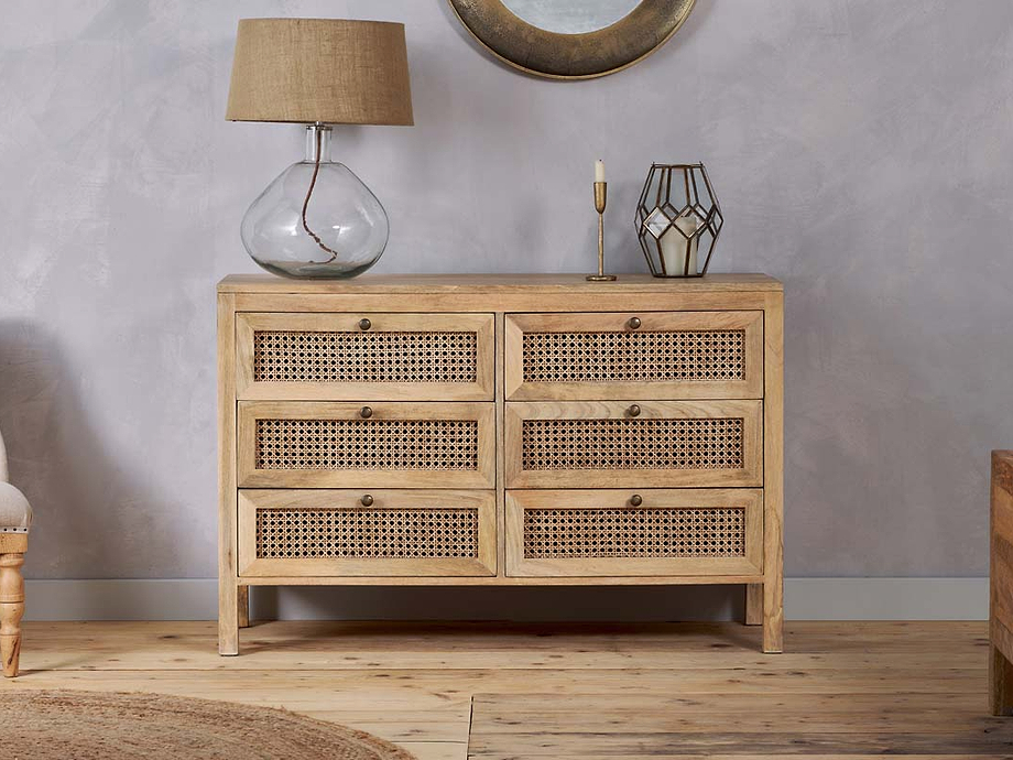 Kanz Mango Wood Chest Of Drawers - Natural