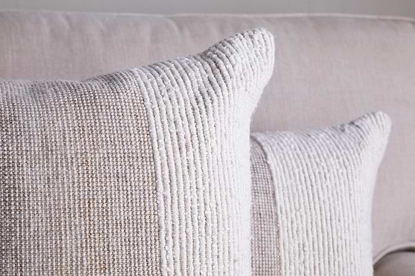 Karaya Cotton & Wool Cushion Cover - Natural