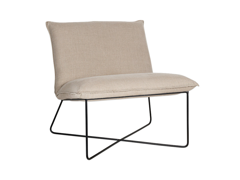 Kashvi Oversized Linen Lounger - Natural